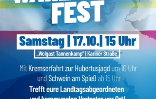 Einladung Wahlsiegerfest